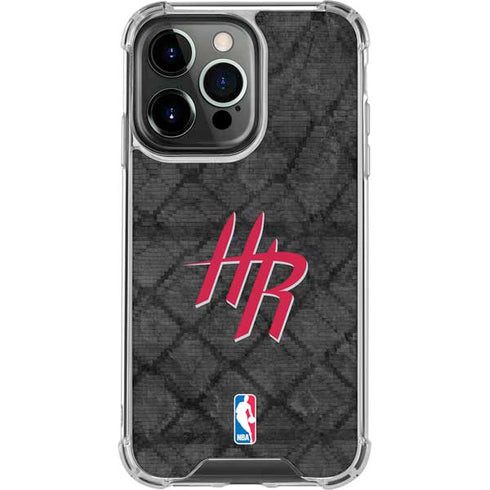 NBA Houston Rockets Dark Rust iPhone 16 Pro Clear Case